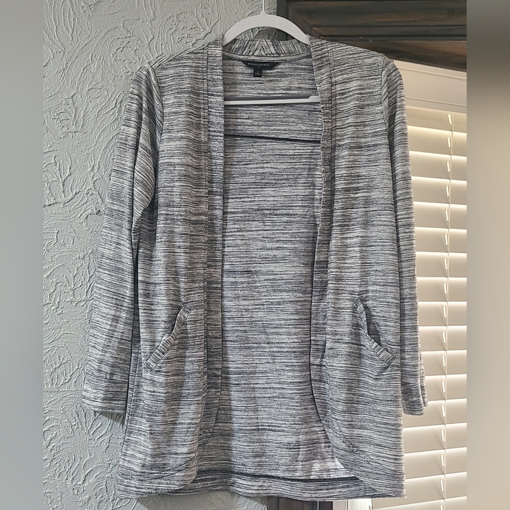 Banana Republic Gray Women's Open Front Cardigan Jacket